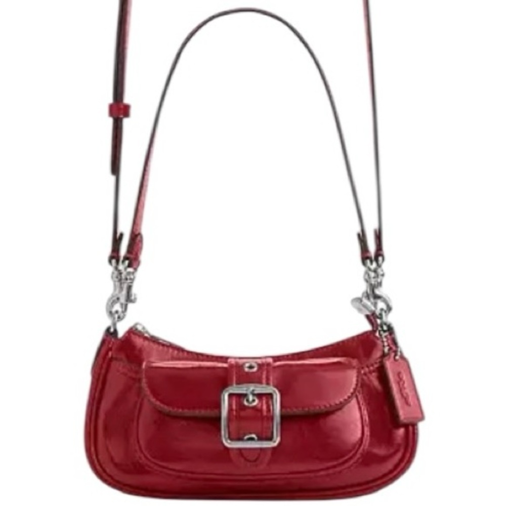 COACH Cherry Red Crossbody, Ashton mini crossbody convertible shoulder bag, NWT - Picture 10 of 10